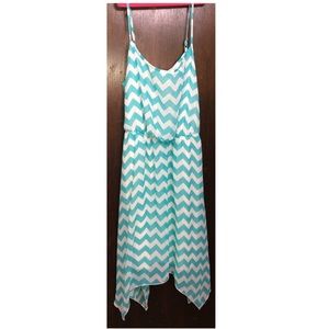 Light blue chevron dress | XL